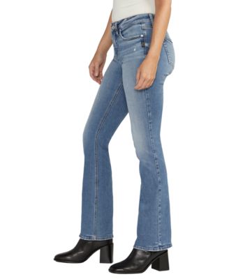 Women's Suki Mid Rise Curvy Fit Slim Bootcut Jeans