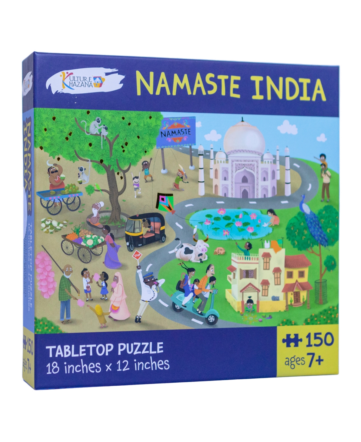 Shop Kulture Khazana Namaste India Tabletop Puzzle, 150 Pieces In Mutli