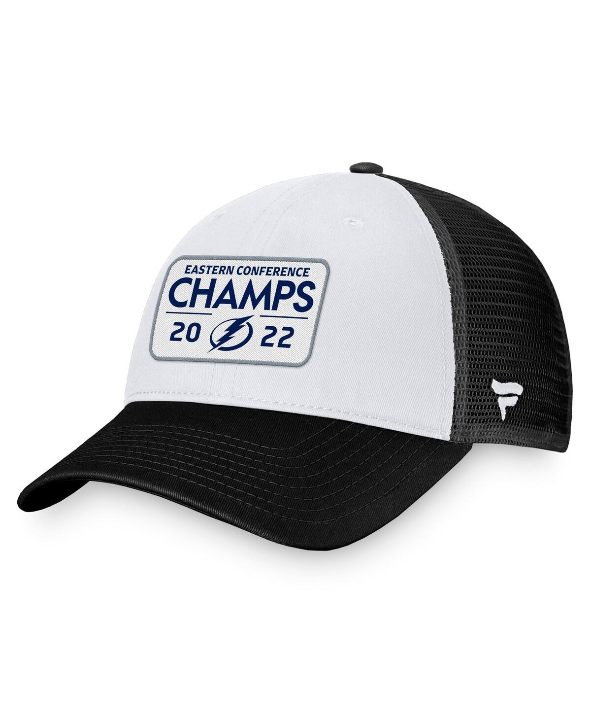 Shop Fanatics Men's  Black Tampa Bay Lightning 2022 Eastern Conference Champions Locker Room Trucker Adjus