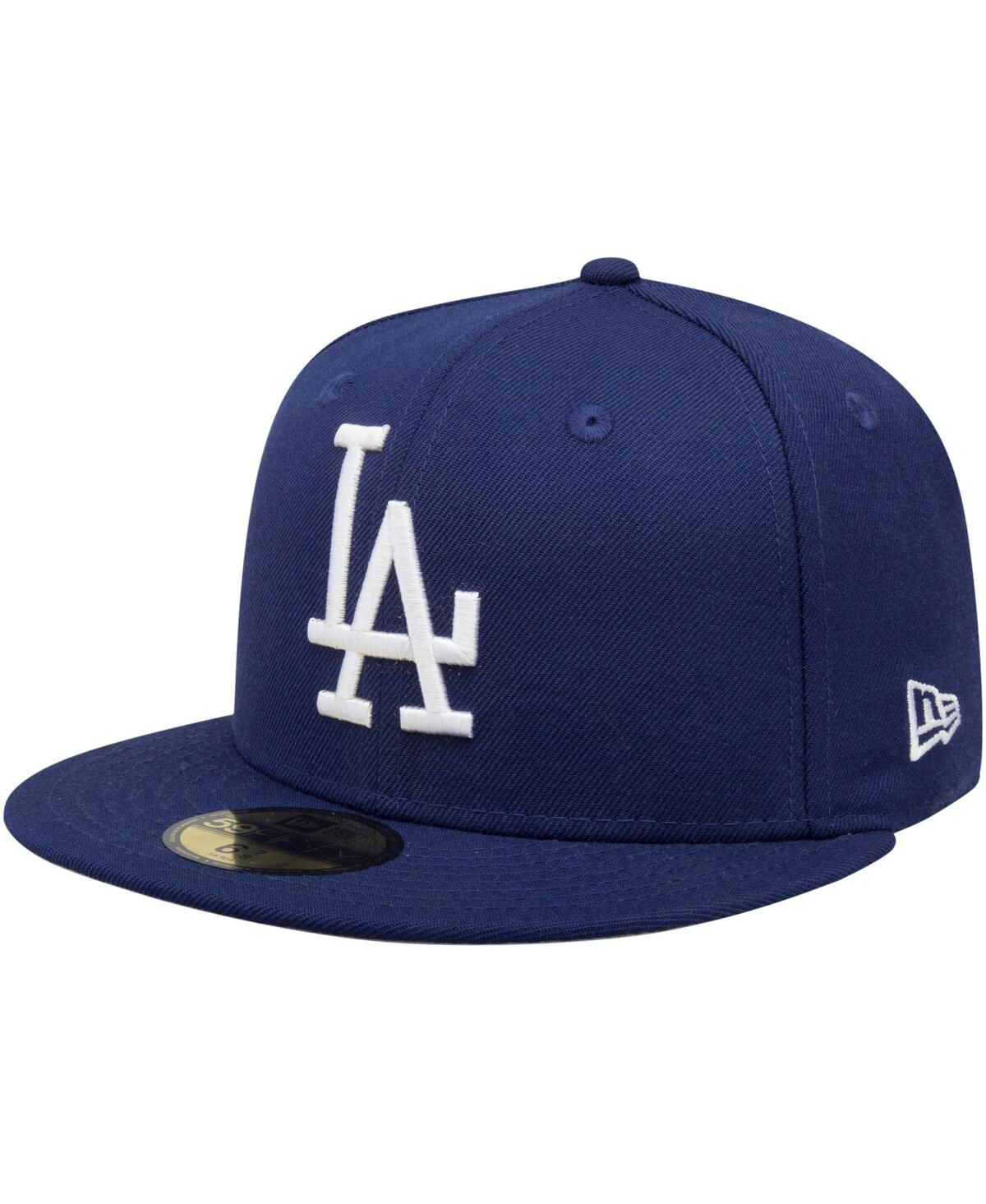 Мужская темно-синяя приталенная шляпа Los Angeles Dodgers Cooperstown Collection из шерсти 59-го размера.