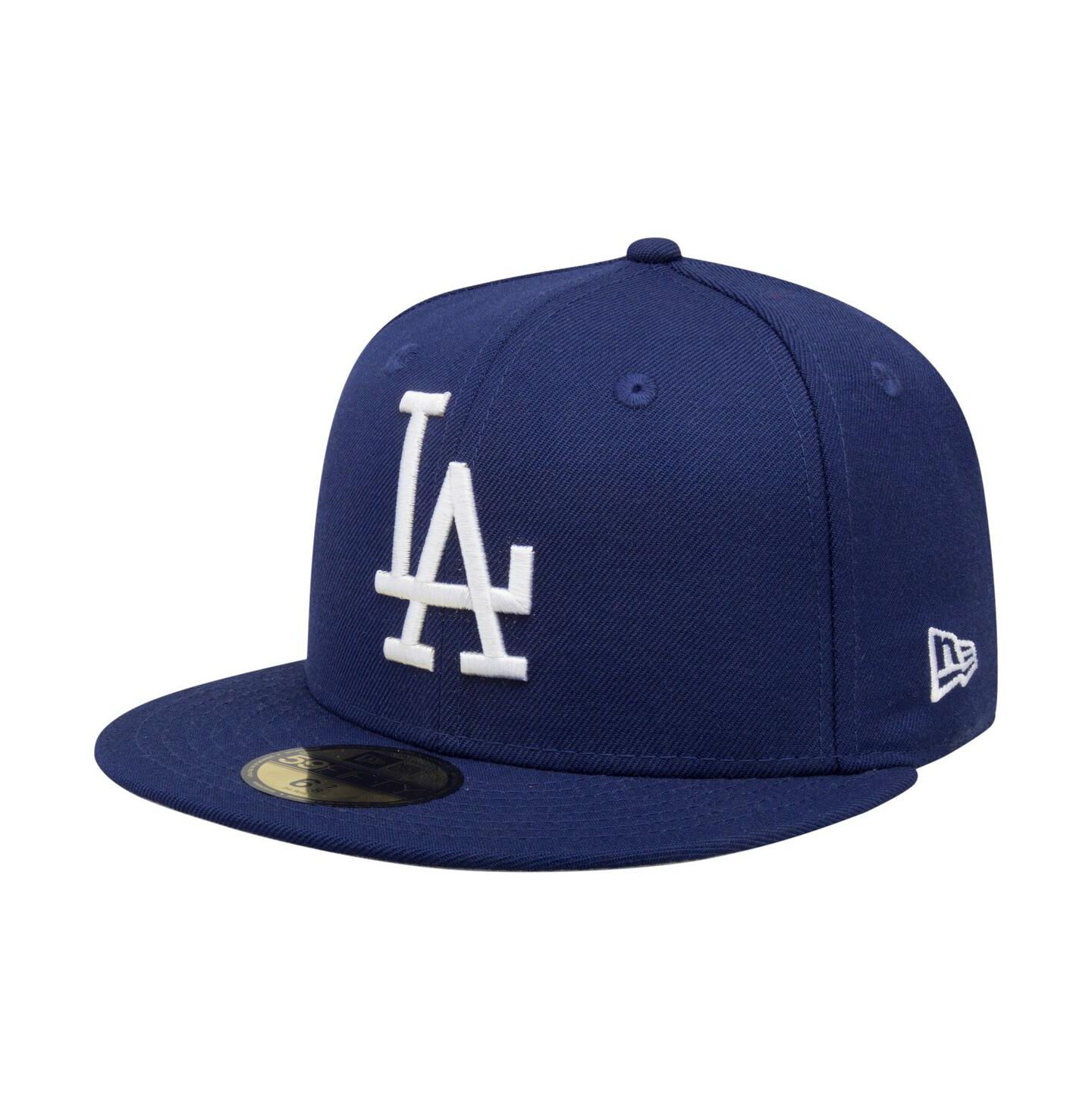 Мужская кепка New Era Navy Los Angeles Dodgers Cooperstown Collection Wool 59FIFTY Fitted Hat — фото 1