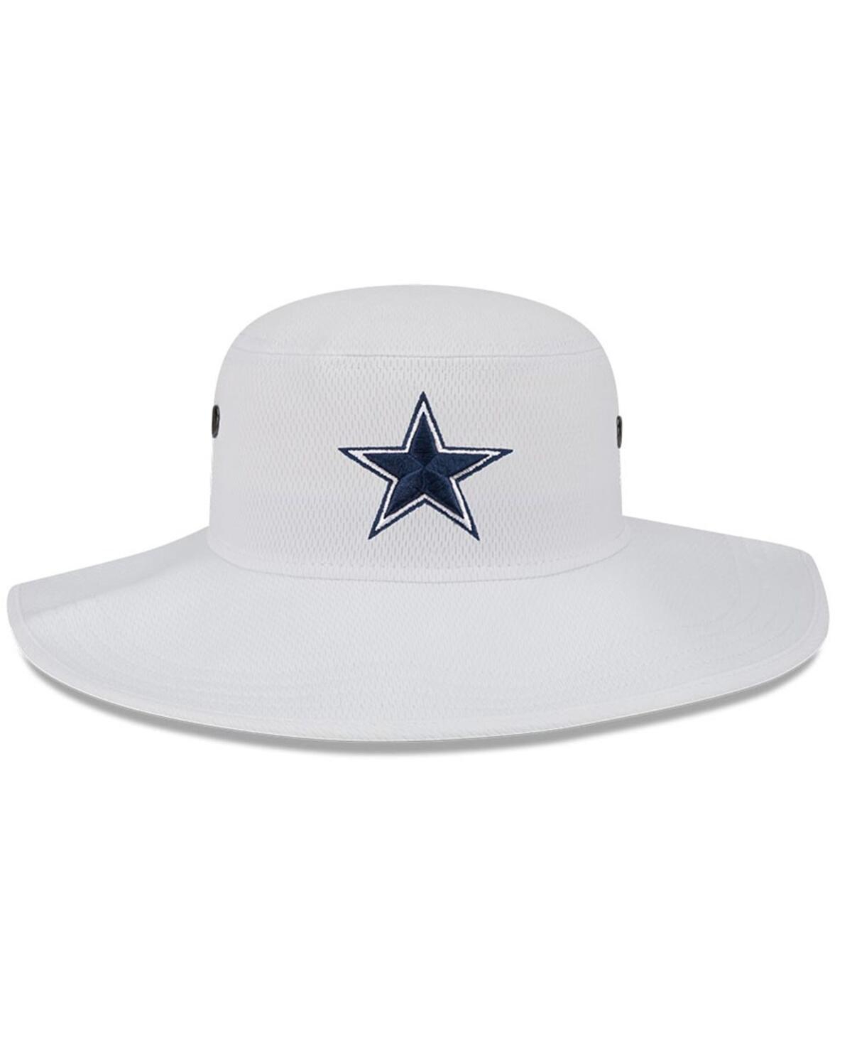 New Era White Dallas Cowboys 2023 Nfl Training Camp Panama Bucket Hat In White