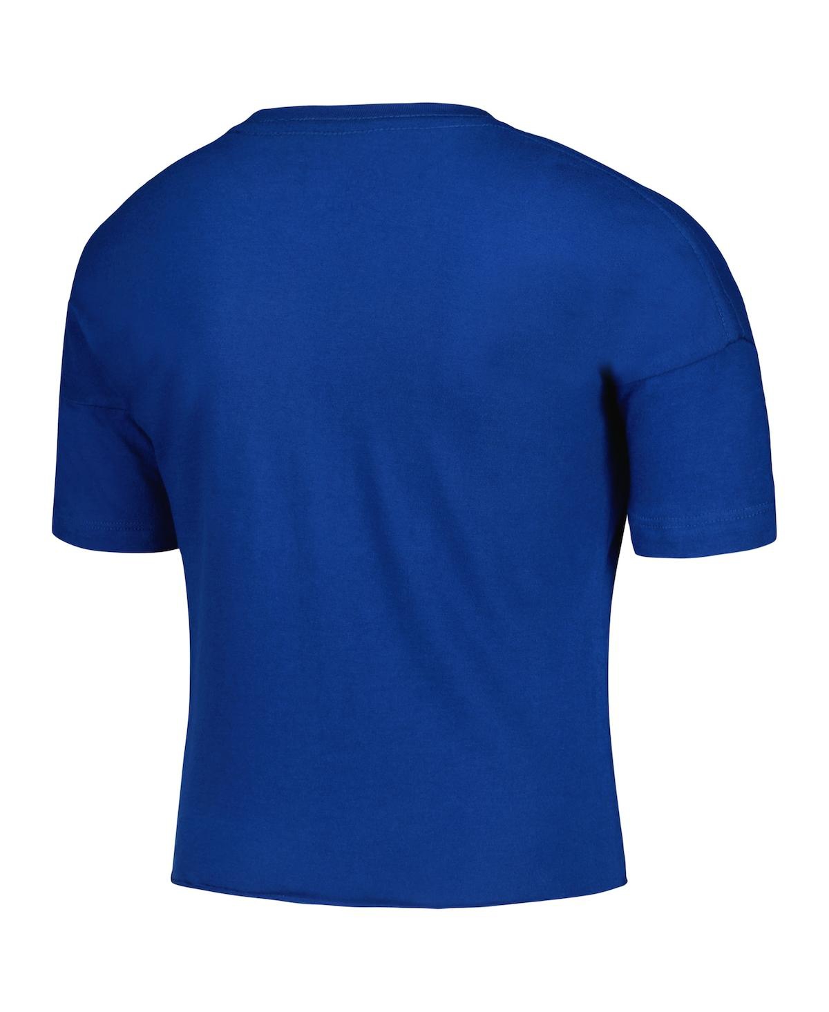 NEW ERA BIG GIRLS NEW ERA ROYAL KANSAS CITY ROYALS TEAM HALF SLEEVE T-SHIRT 