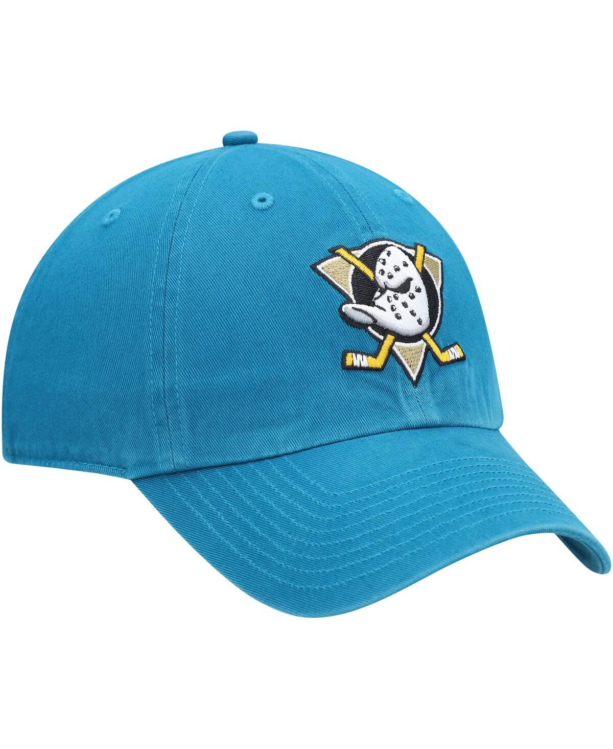 Shop 47 Brand Women's ' Teal Anaheim Ducks Clean Up Adjustable Hat