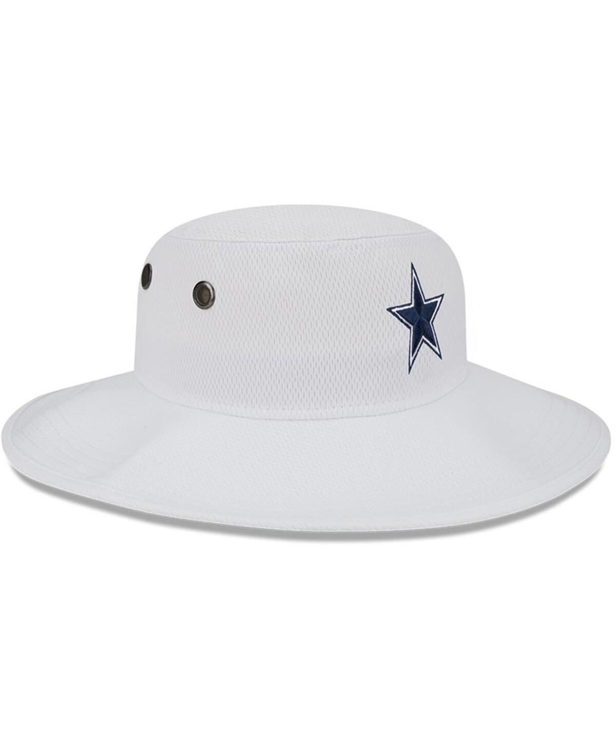 New Era White Dallas Cowboys 2023 Nfl Training Camp Panama Bucket Hat In White