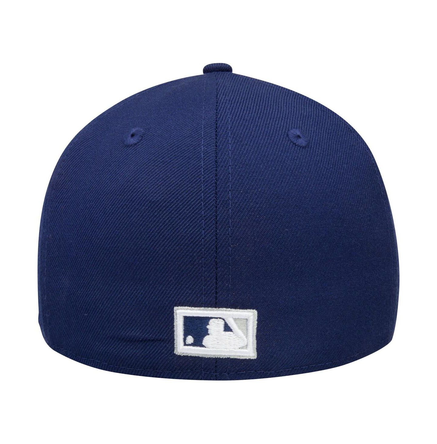 Мужская кепка New Era Navy Los Angeles Dodgers Cooperstown Collection Wool 59FIFTY Fitted Hat — фото 4