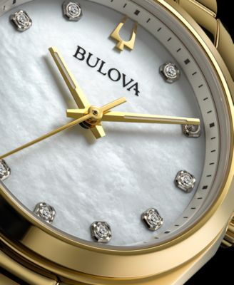 Women's Surveyor Diamond (1/20 ct. t.w.) Gold-Tone Stainless Steel Bracelet Watch 31mm