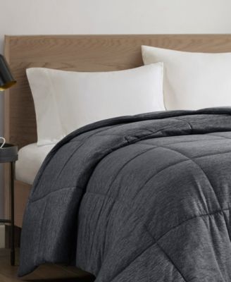 Comfort Cool Jersey Knit Oversized Down Alternative Comforter, King/California King