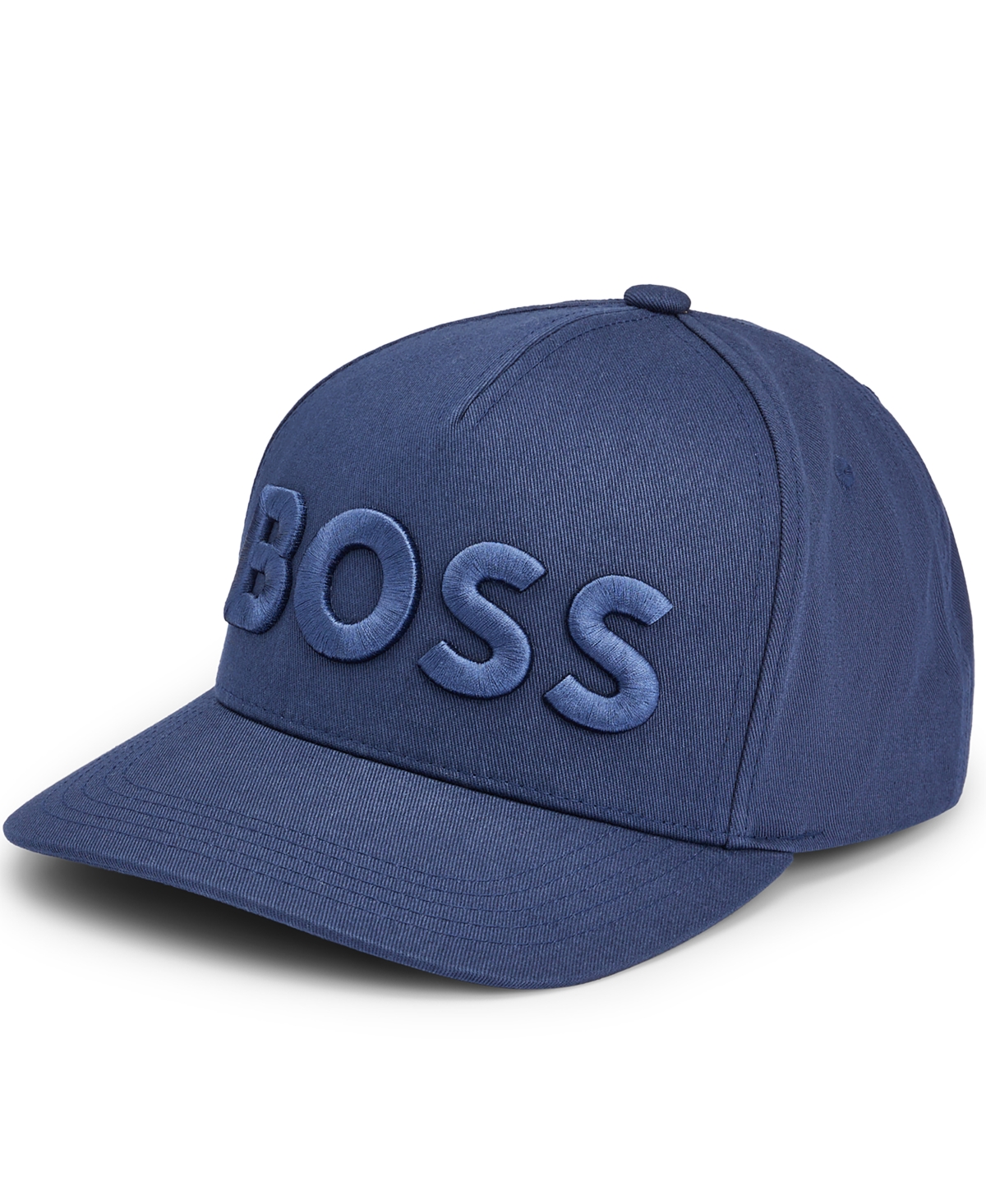 Shop Hugo Boss Boss By  Men's Embroidered Logo Five-panel Cap In Dark Blue