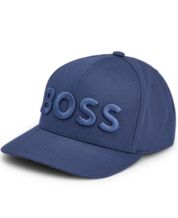 New Hugo Boss Black Label Men Unisex Baseball Cap Hat Big Blue White Logo  $155