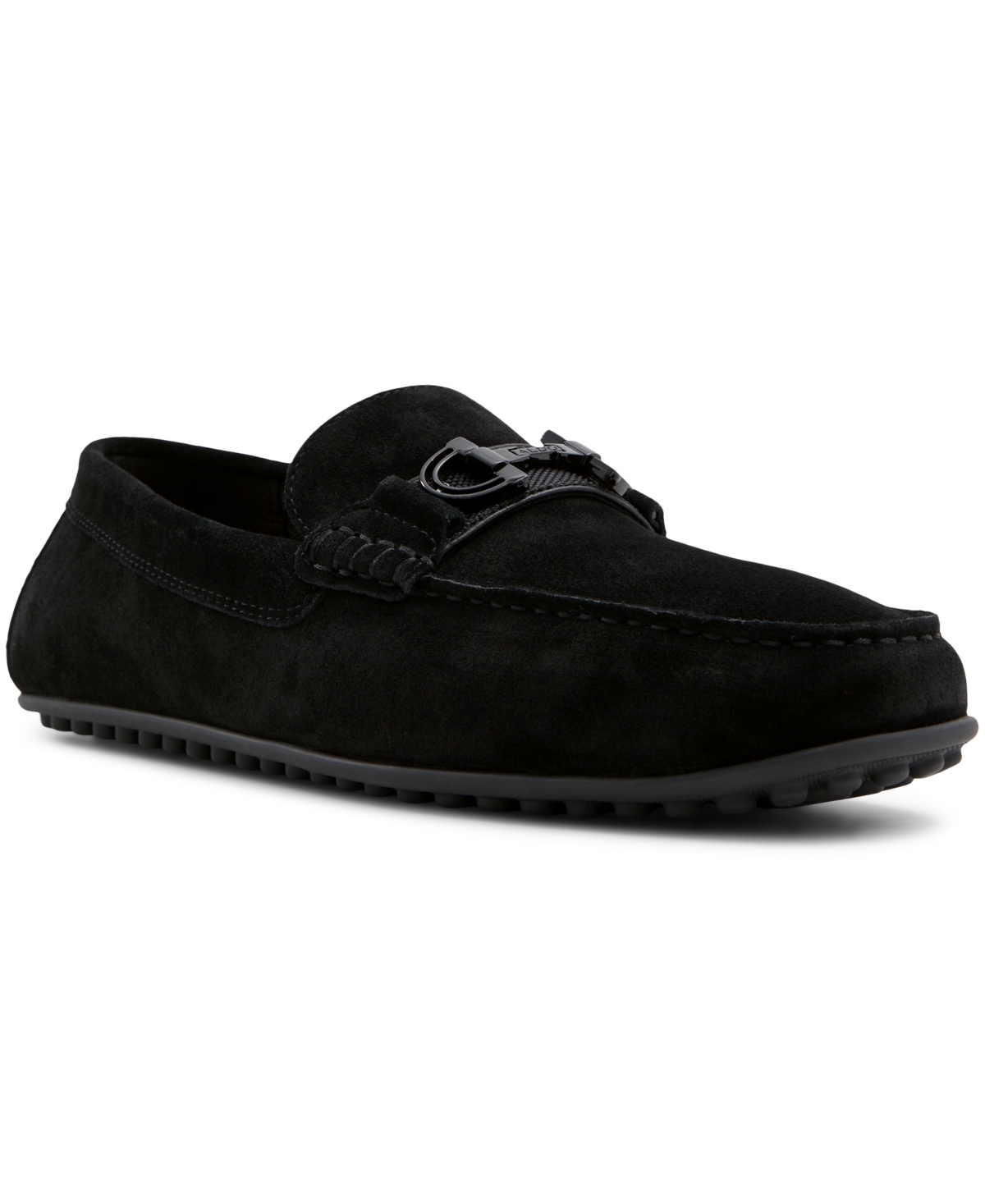 Shop Aldo Men's Scuderia Casual Leather Bit Loafers In Black