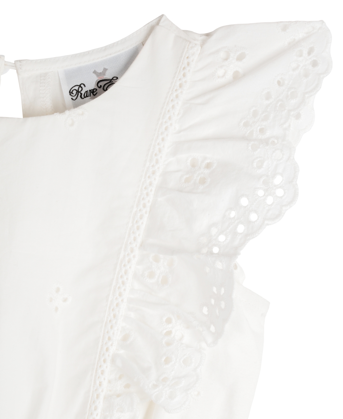 Shop Rare Editions Toddler Girls Tiered Eyelet Casual Dress In White