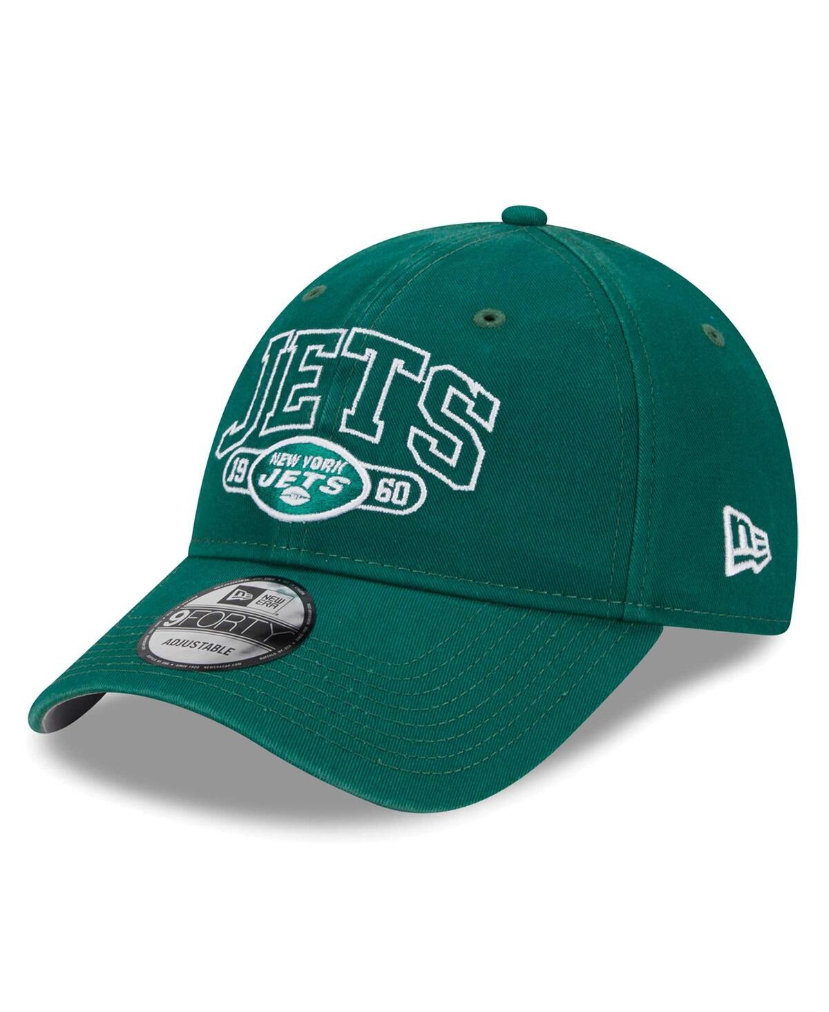 Shop New Era Youth Boys  Green New York Jets Outline 9forty Adjustable Hat