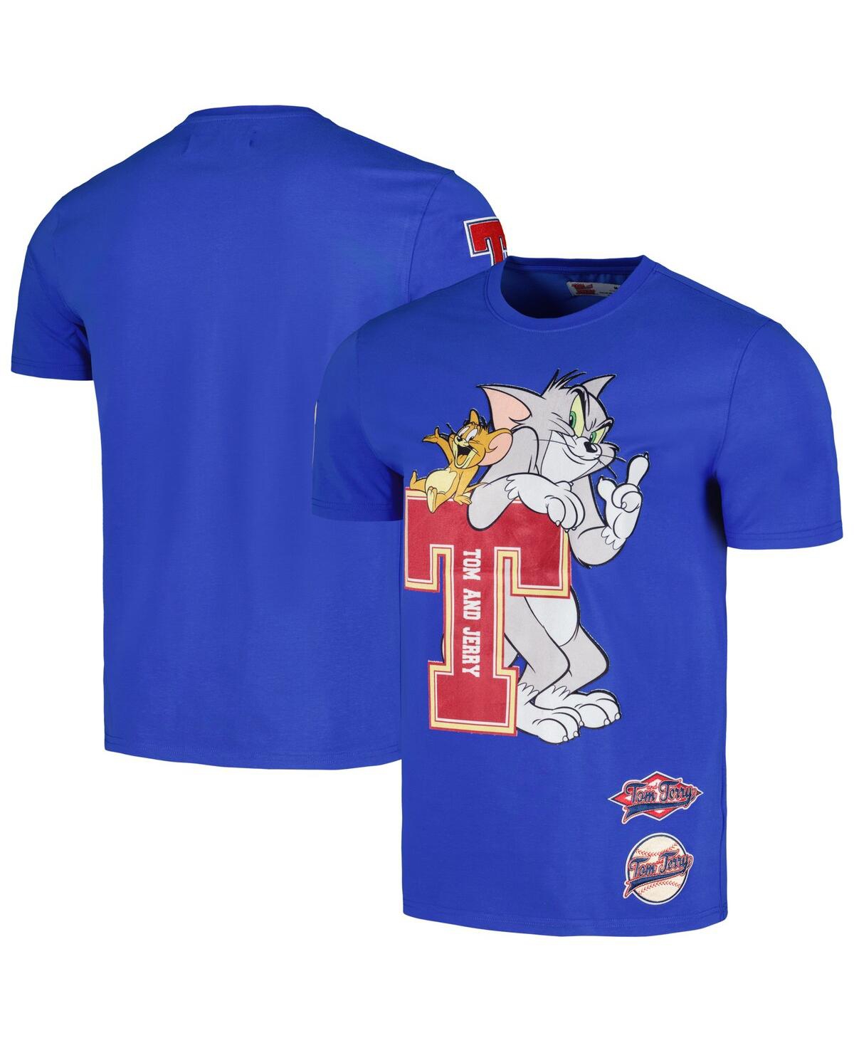 Shop Freeze Max Men's And Women's  Royal Tom And Jerry University T-shirt