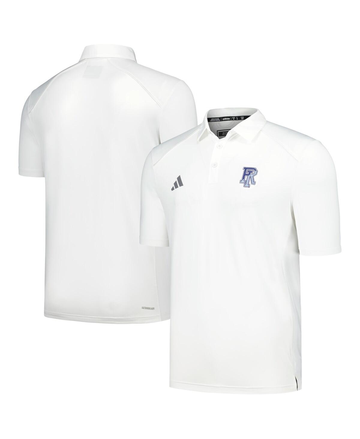Men's adidas White Rhode Island Rams Classic Aeroready Polo Shirt - White