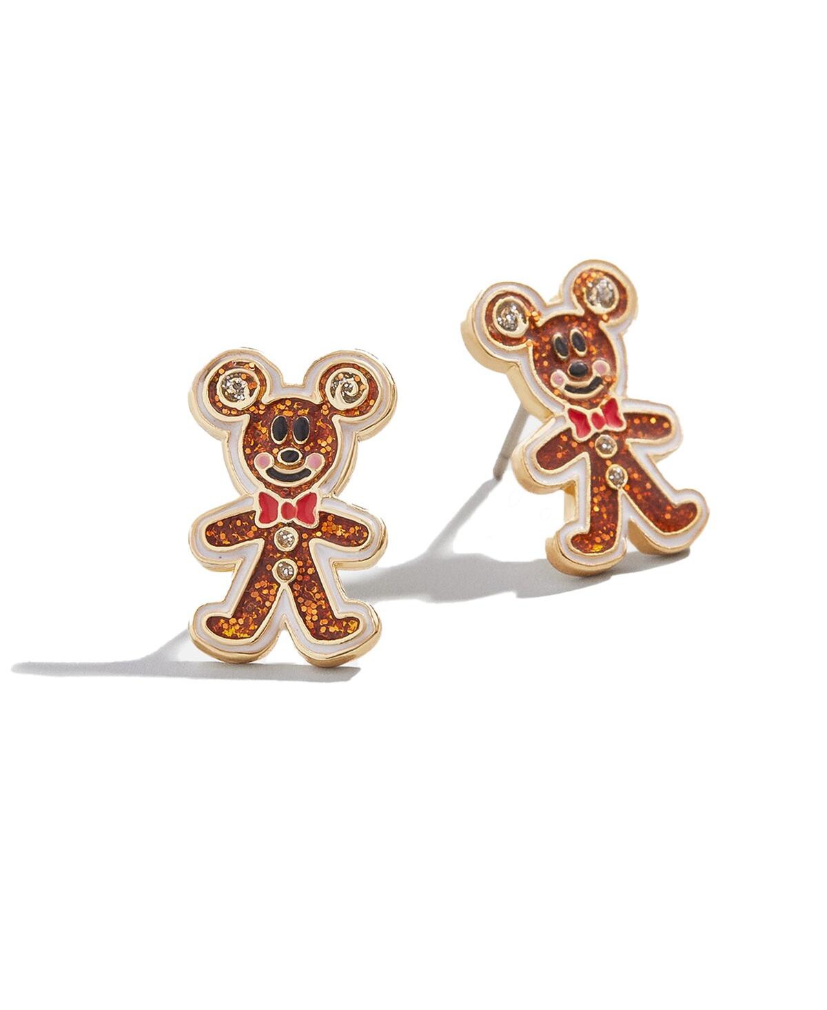 Shop Baublebar Women's  Mickey & Friends Gingerbread Delicate Earrings In Brown