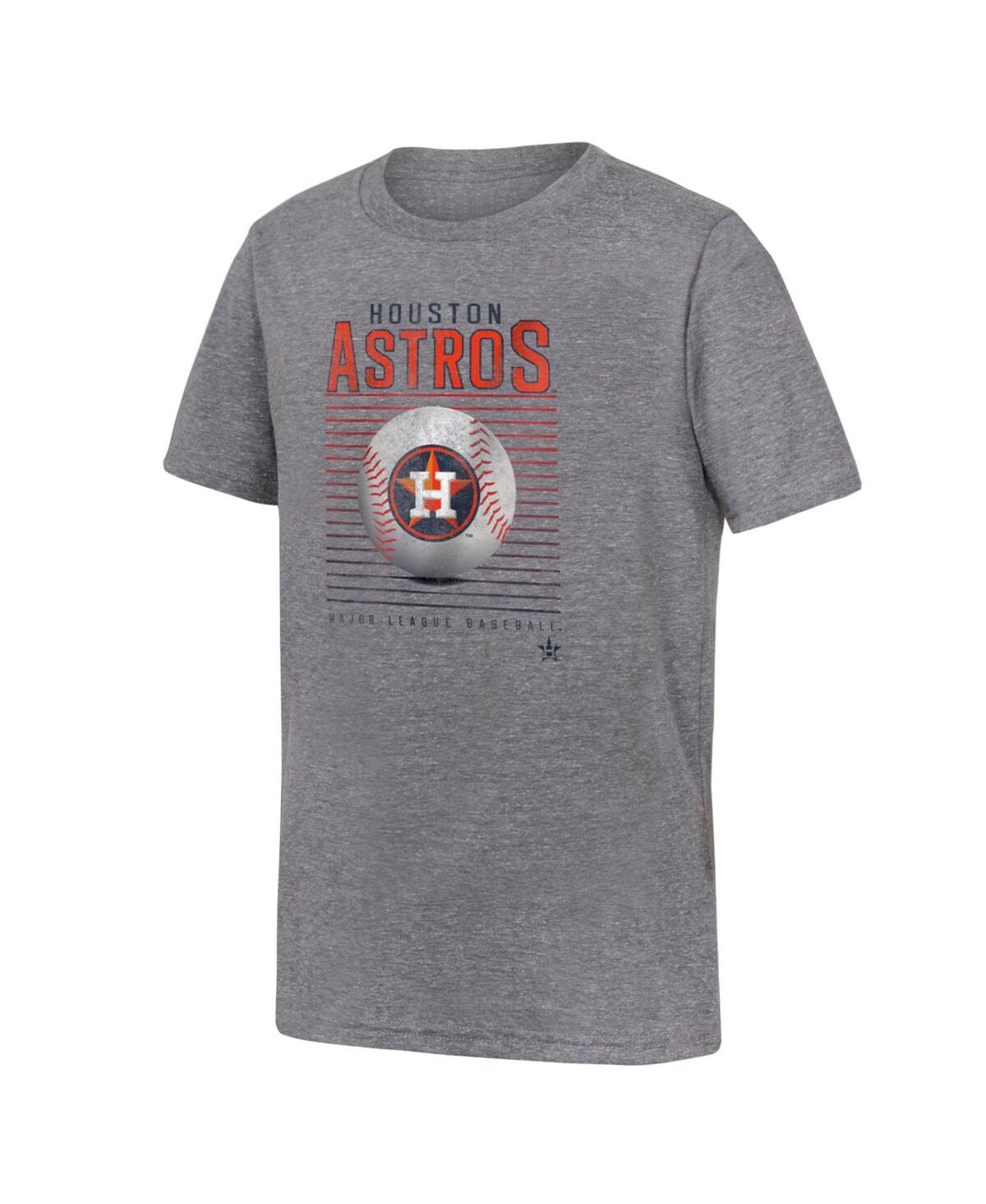 Shop Fanatics Big Boys  Gray Houston Astros Relief Pitcher Tri-blend T-shirt