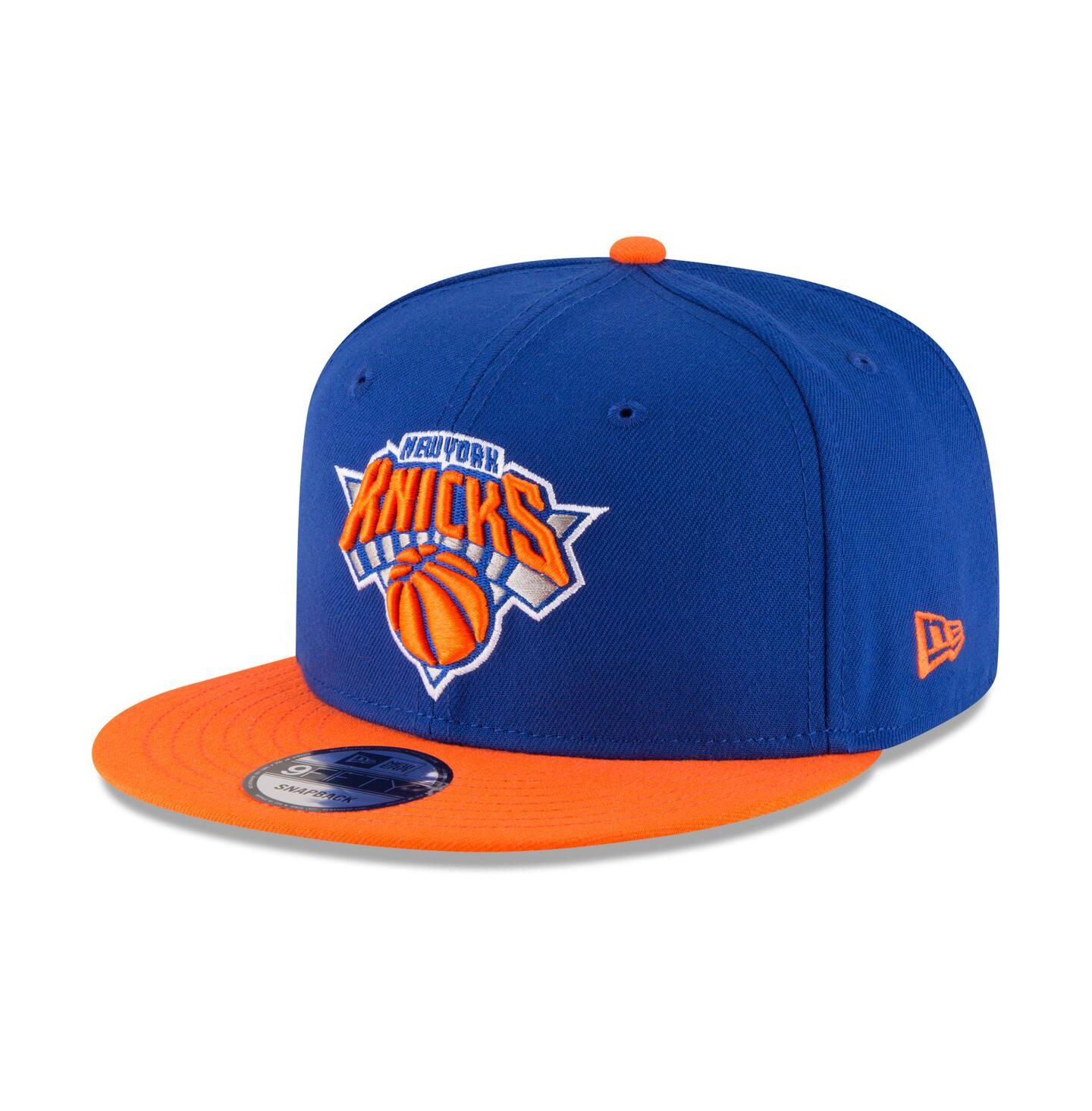 Мужская кепка New Era Blue, Orange New York Knicks Two-Tone 9FIFTY Adjustable Hat — фото 1