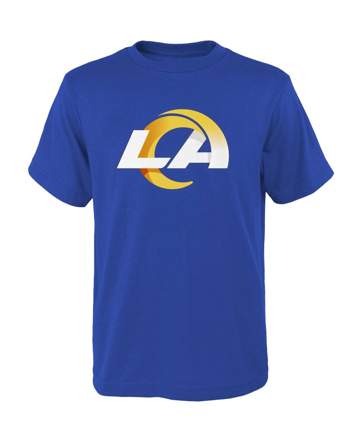 Shop Outerstuff Big Boys Royal Los Angeles Rams Primary Logo T-shirt