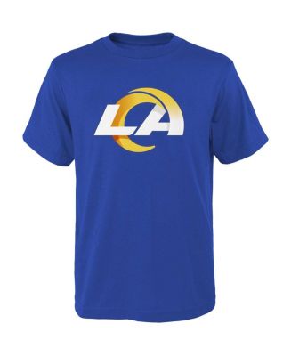 Big Boys Royal Los Angeles Rams Primary Logo T-shirt - Macy's