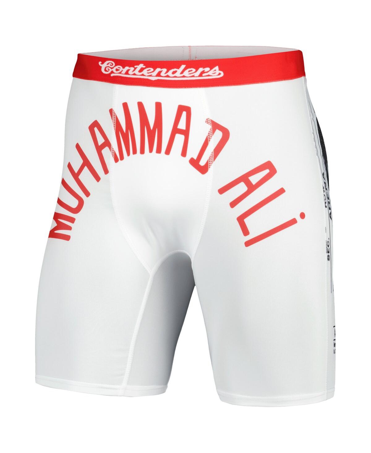 Shop Contenders Clothing Men's  White Muhammad Ali 1965 Robe Boxer Briefs