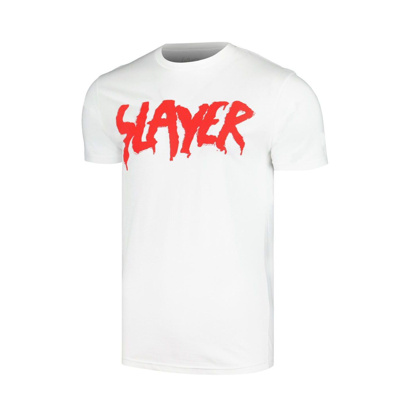 Мужская футболка Global Merch White Slayer Drip Logo — фото 2