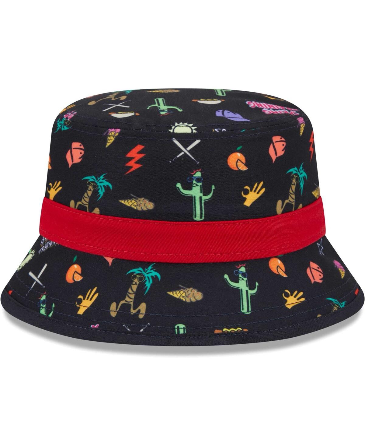Toddler Boys and Girls New EraCleveland Guardians Spring Training Icon Bucket Hat - Navy