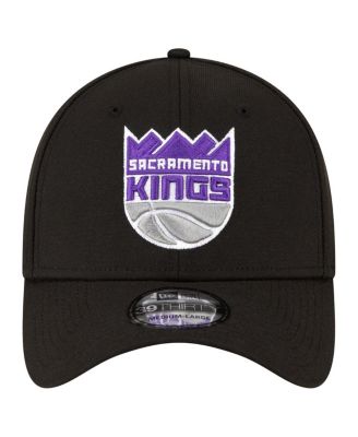 Men's Black Sacramento Kings Logo 39THIRTY Flex Hat