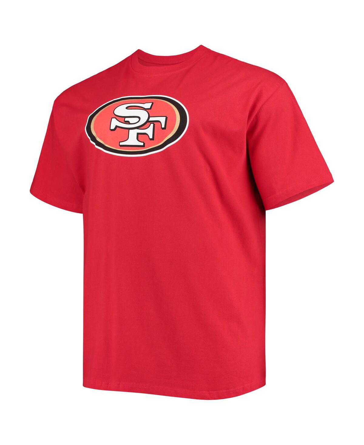 Fanatics Men's Big And Tall George Kittle Scarlet San Francisco 49ers Player Name Number T-shirt In Scarlet