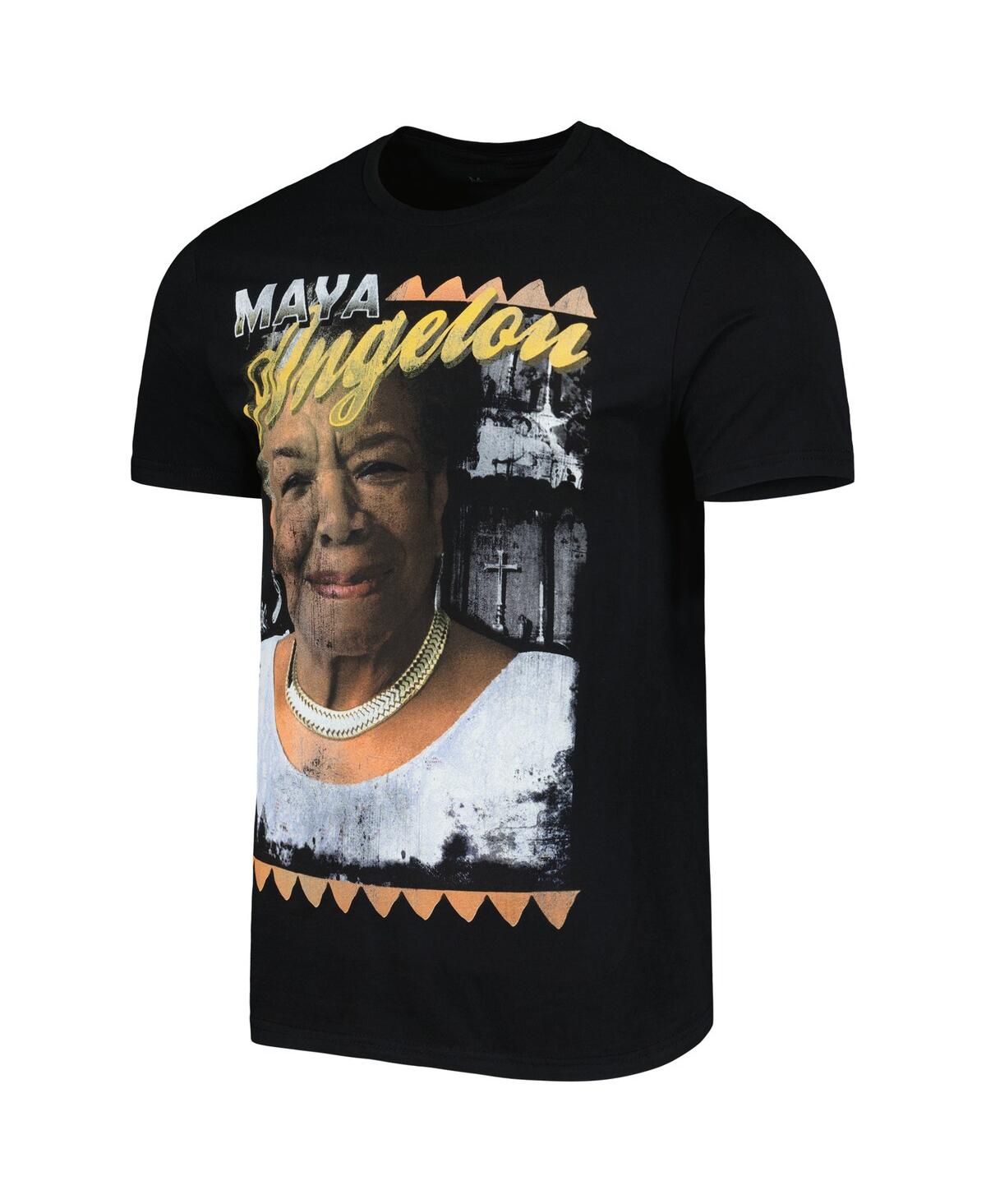 Philcos Men's And Women's Black Maya Angelou Graphic T-shirt In Black