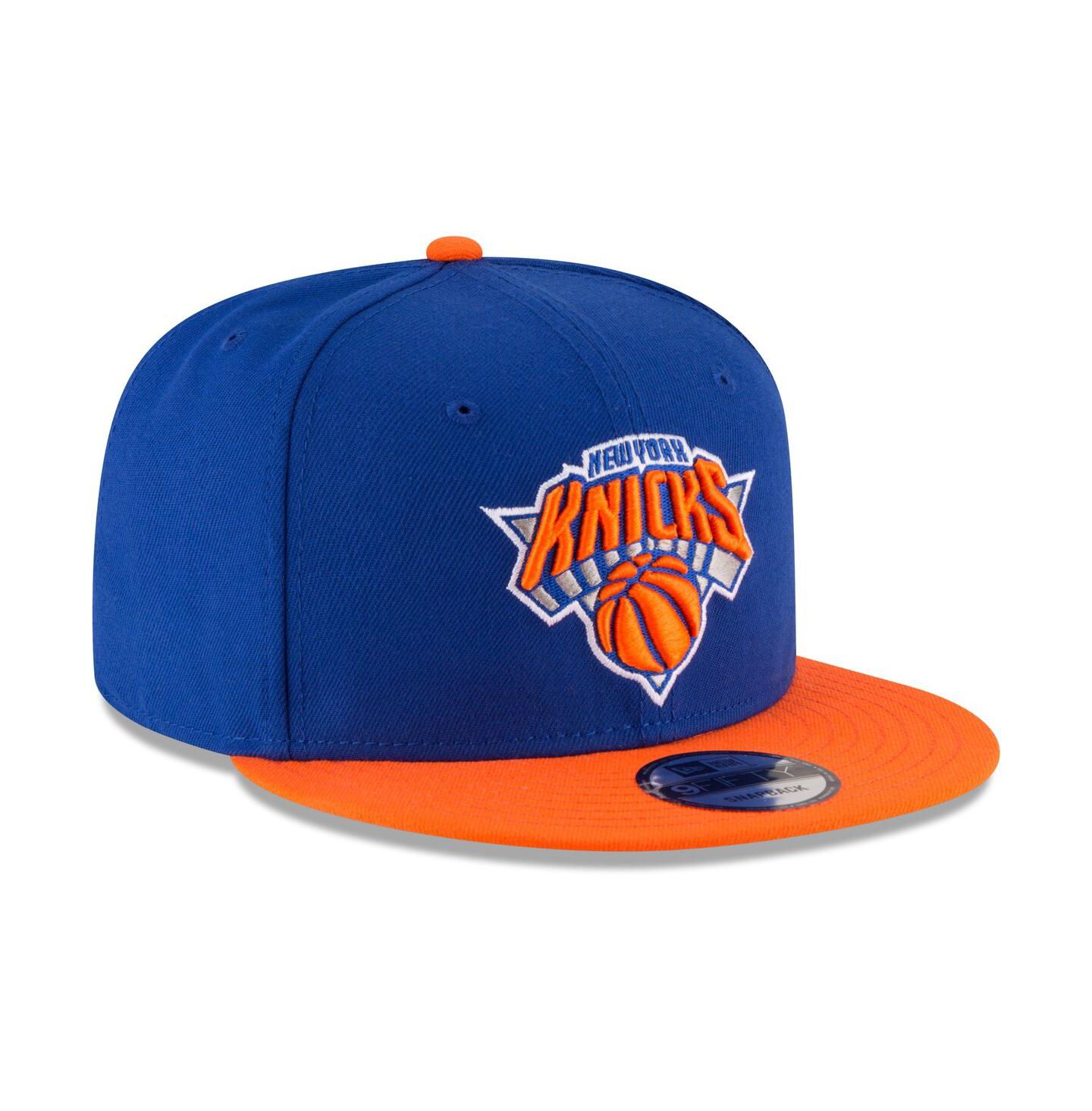 Мужская кепка New Era Blue, Orange New York Knicks Two-Tone 9FIFTY Adjustable Hat — фото 3