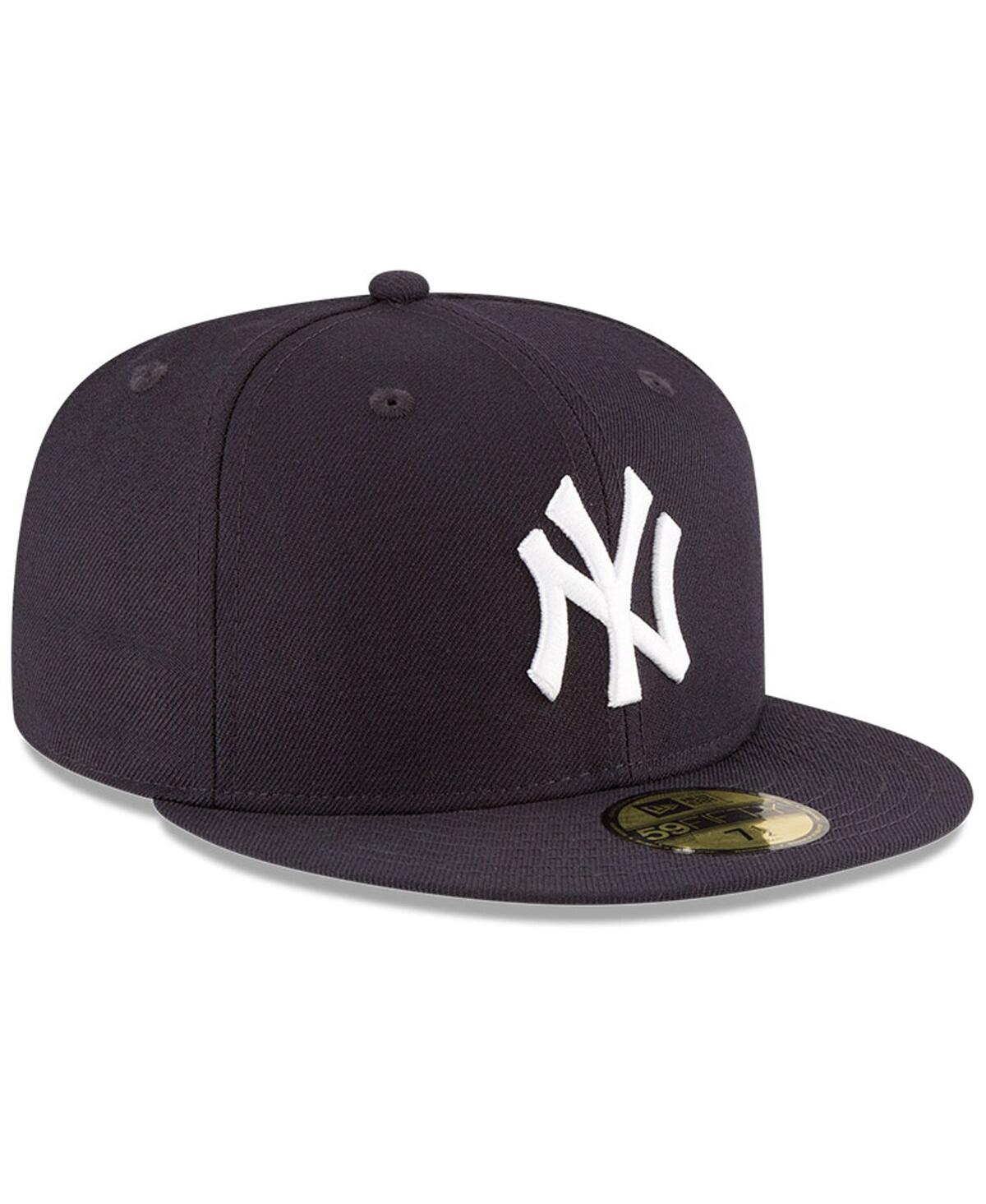 NEW ERA MEN'S NEW ERA NAVY NEW YORK YANKEES WORLD SERIES WOOL TEAM 59FIFTY FITTED HAT 