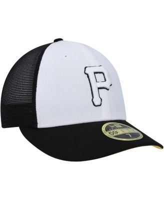 Men's White, Black Pittsburgh Pirates 2023 On-Field Batting Practice Low Profile 59FIFTY Fitted Hat