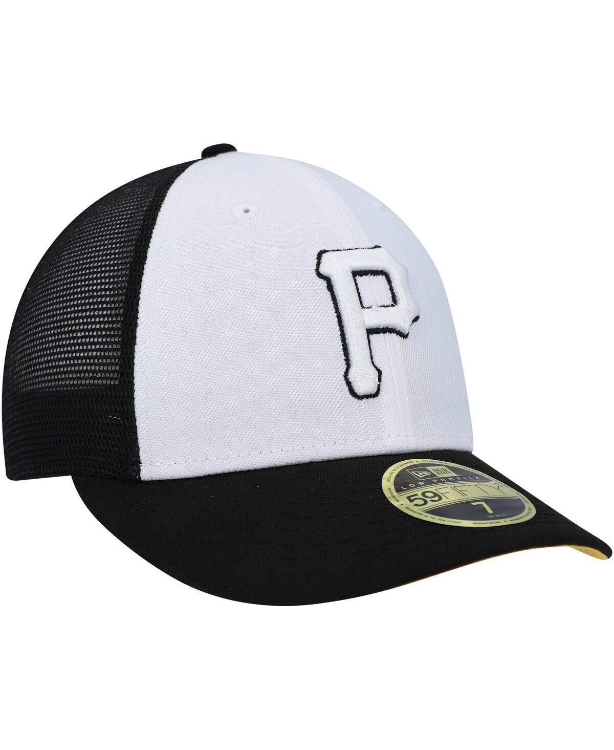 New Era White/black Pittsburgh Pirates 2023 On-field Batting Practice Low Profile 59fifty Fitted Hat In White,black