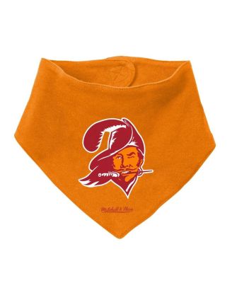 Baby Boys and Girls Orange, Red Tampa Bay Buccaneers Throwback Big Score Bodysuit, Bib and Bootie Set