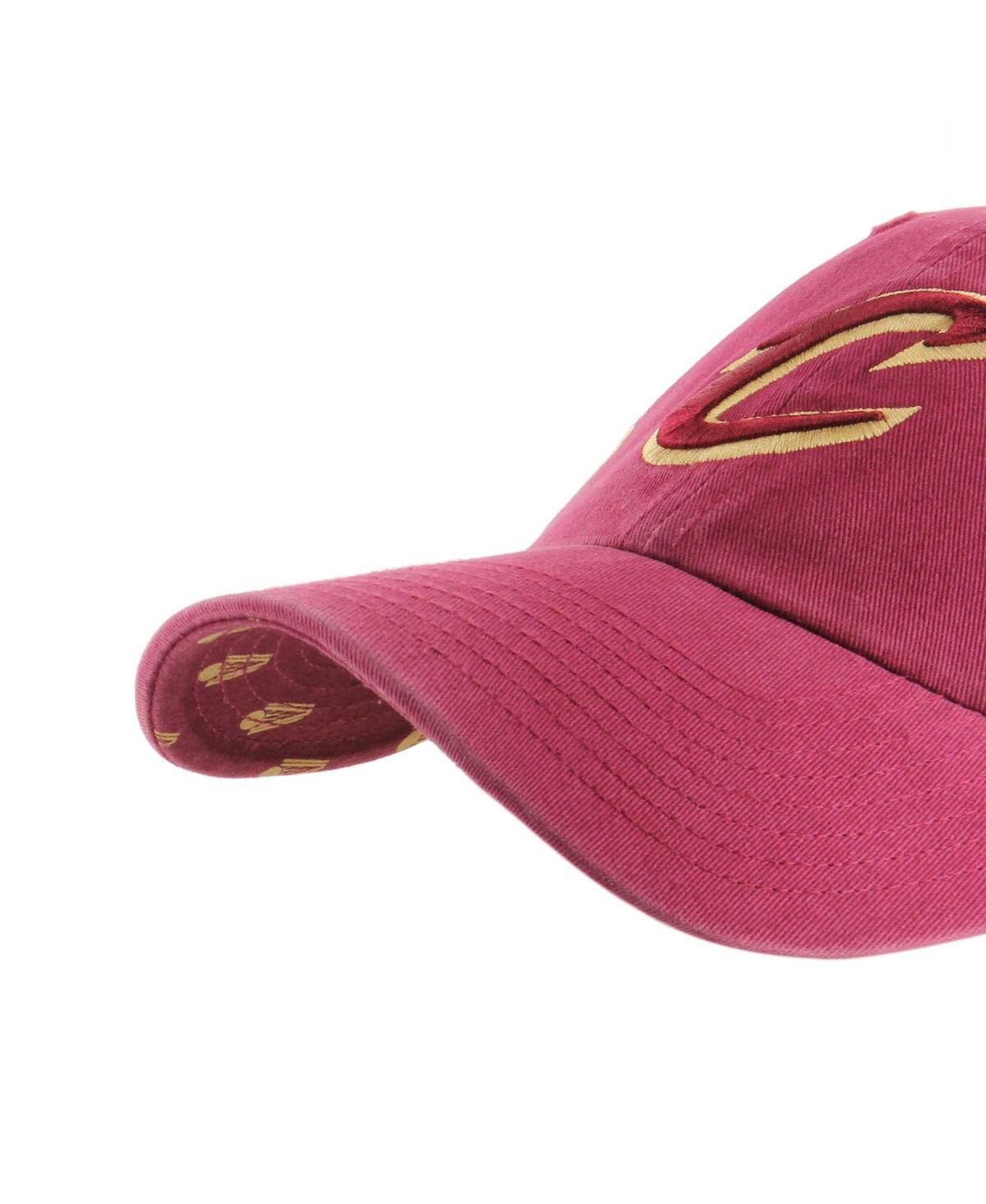 Shop 47 Brand Women's ' Wine Cleveland Cavaliers Confetti Undervisor Clean Up Adjustable Hat