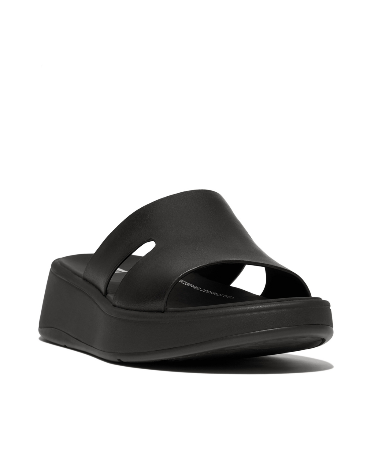 Fitflop Women's F-mode Leather Flatform Fisherman Sandals In Black