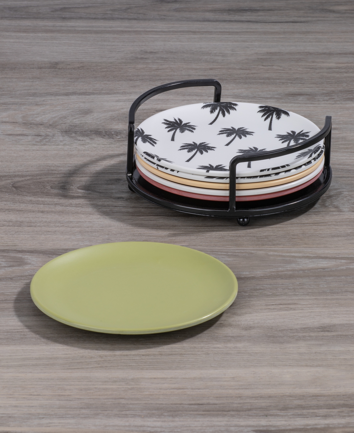 Thirstystone Melamine Appetizer Plates, Set Of 6 In Multicolor