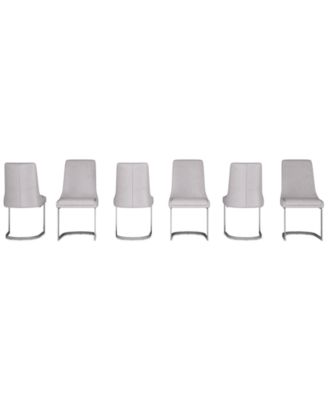 Tivie 6 Pc Dining Chair Set, Created for Macy's
