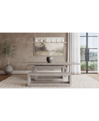 Tivie 3 Pc Dining Set (Rectangular Table + 2 Benches), Created for Macy's