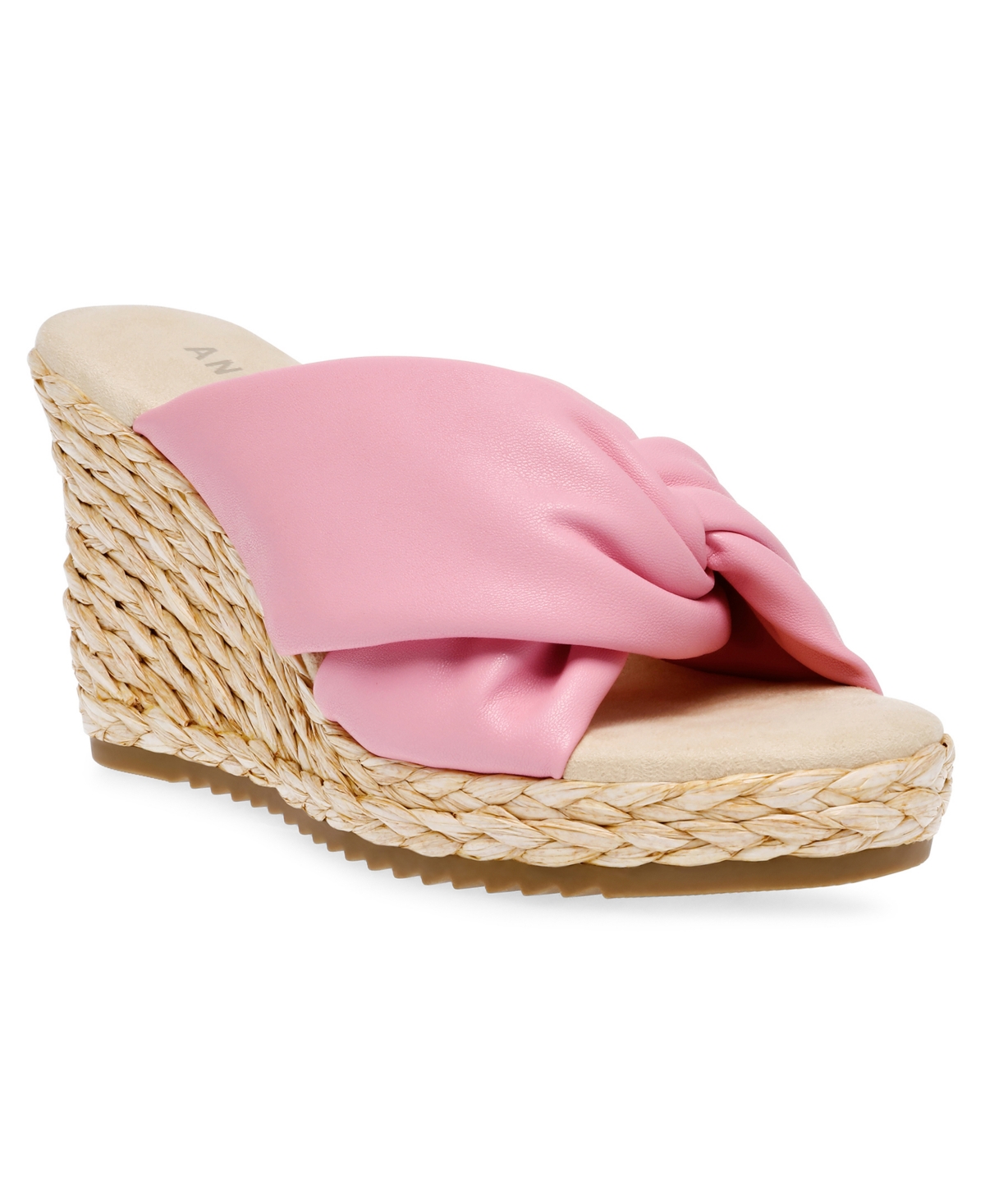 Anne Klein Women's Weslie Espadrille Wedge Sandals In Pink