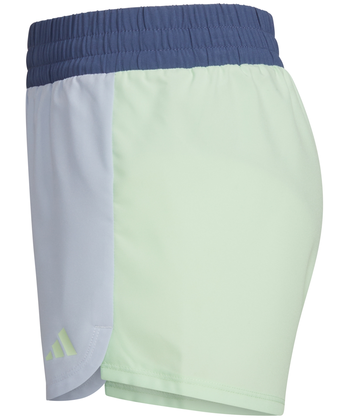 Shop Adidas Originals Big Girls Aeroready Colorblocked Woven Pacer Shorts In Halo Blue