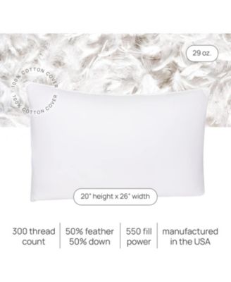 50% Down, 50% Feather Bed Pillow Standard, Pack of 1