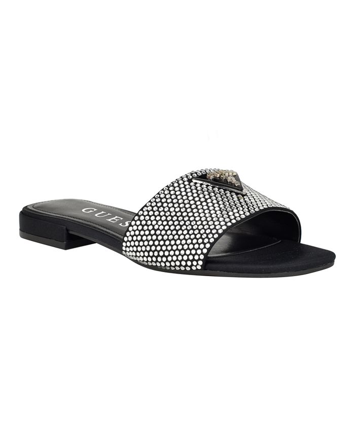 Guess flip flops macy's outlet