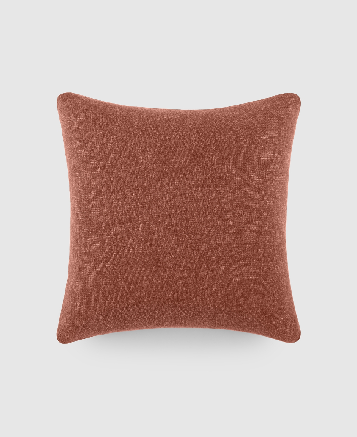 Ienjoy Home Washed And Distressed Decorative Pillow, 20" X 20" In Terracotta