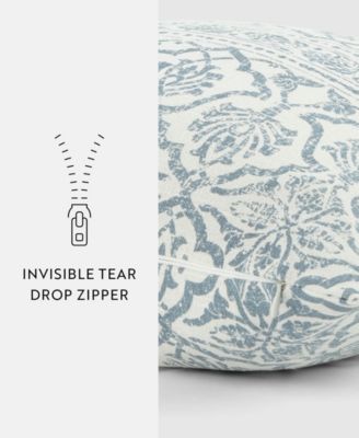 Damask Printed Decorative Pillow, 20" x 20"