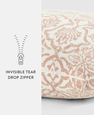 Damask Printed Decorative Pillow, 20" x 20"