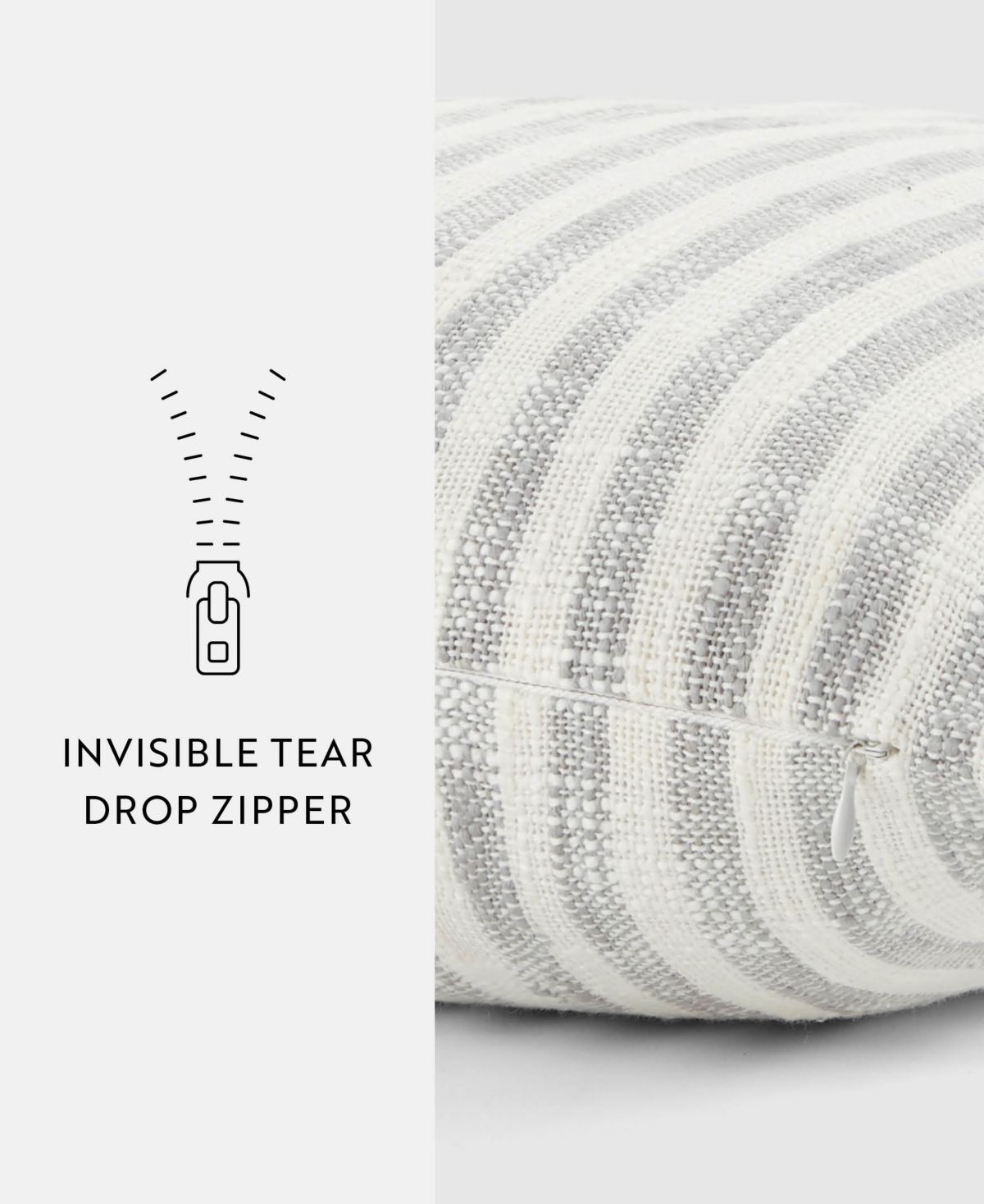 ienjoy Home Yarn Dyed Thin Stripe Decorative Pillow,