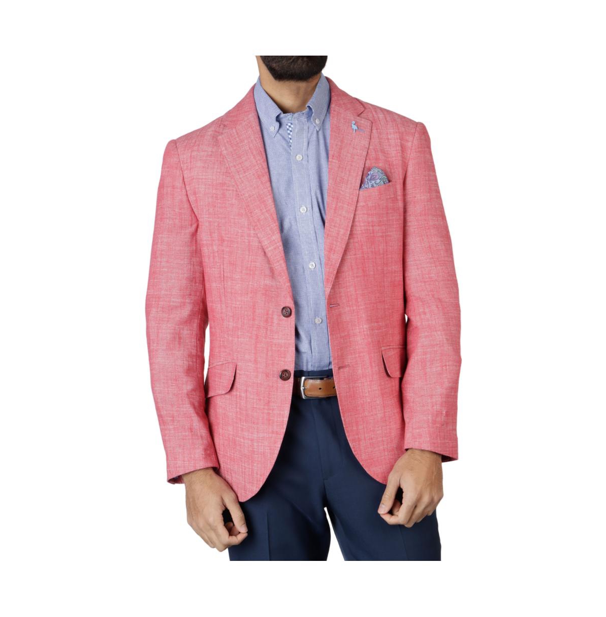 Men's Textured Solid Sportcoat - Nantucket red