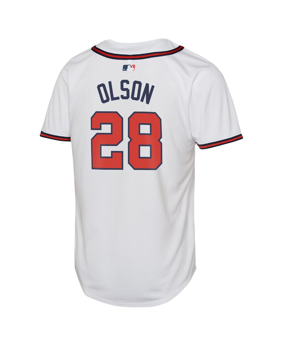 Big Boys Nike Matt OlsonAtlanta Braves Home Limited Player Jersey - White